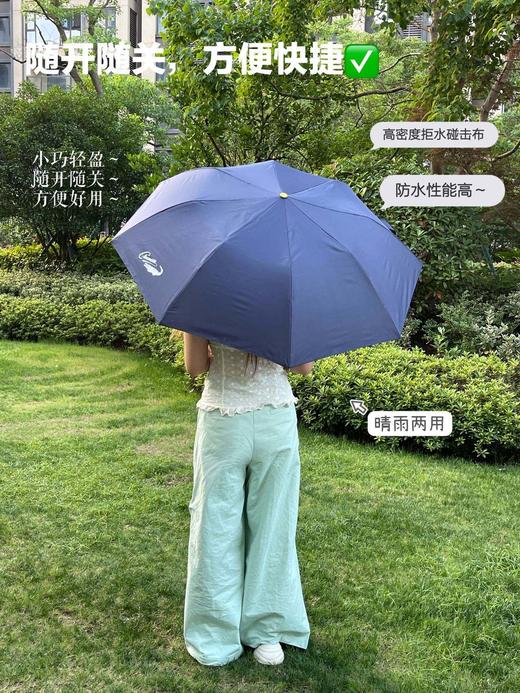 【韩国原单】Crocodile仿生荷叶晴雨两用伞 商品图6