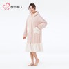 都市丽人睡衣女士法兰绒提花睡衣女士家居服法兰绒单件袍LHH7B4 商品缩略图2