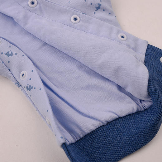 棉果果冬季新品男童可爱假两件保暖加厚爬衣夹棉连体衣M412722825763 商品图5