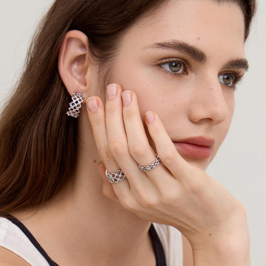 ARSIS｜流光系列 粼境波纹套戒 商品图5