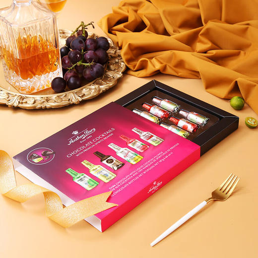 爱顿博格鸡尾酒味酒心黑巧克力制品(4支装)62g/12支装187g   酒香浓郁 微醺香醇 唇齿留香 商品图3