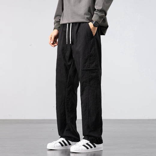 【无惧风雨剐蹭 不易粘毛 打理更方便】休闲宽松直筒工装裤 商品图7