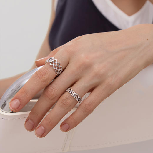 ARSIS｜流光系列 粼境波纹套戒 商品图3