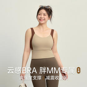 【限时秒】YOGACODE【火树银花系列】大码运动内衣女超大水滴固定杯宽肩带运动背心DWC225610