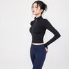 【限时秒】YOGACODE【火树银花系列】秋冬防风立领收腰显瘦长袖瑜伽服上衣DWZ125651 商品缩略图4