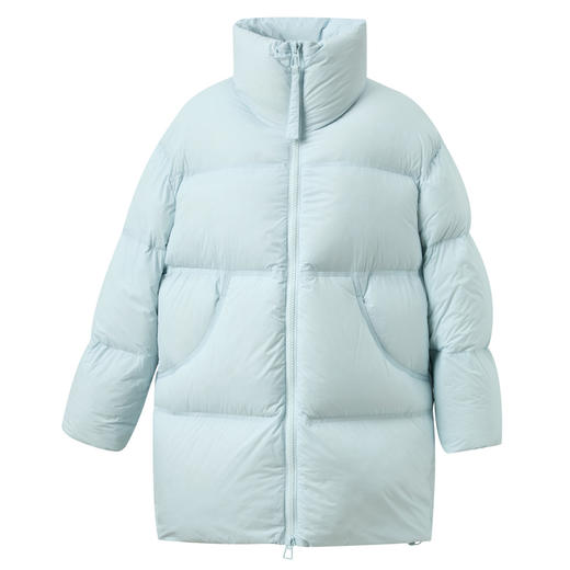 【90白鹅绒】三彩2025冬季新款中长鹅绒服防水易打理羽绒服M 商品图4