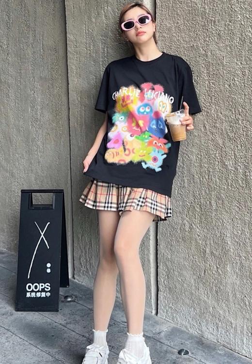 中性款印花短袖T恤 檀健次同款 商品图3