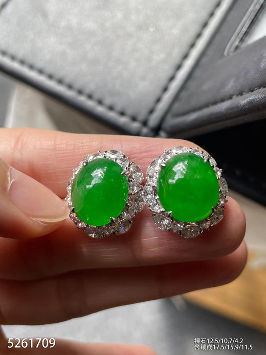 5261709，蛋面耳钉。具体价格微信咨询 商品图1