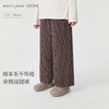 【绵羊毛】马克珍妮女童千鸟格薄呢夹棉阔腿裤2025年装新款551667 商品缩略图0