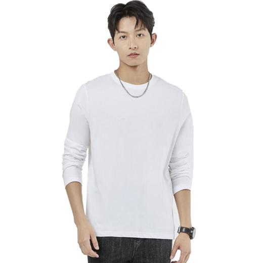 佐丹奴25年新款男装纯棉基础款纯色圆领打底衫01025701 商品图2