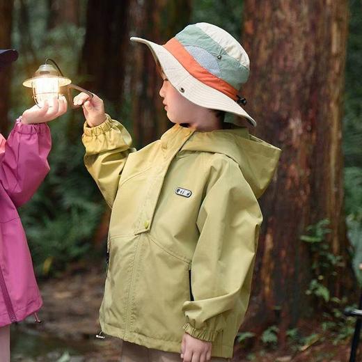 宸之昊儿童冲锋衣春秋款2025新款洋气小女孩夹克女童连帽上衣男童外套潮★ 商品图6