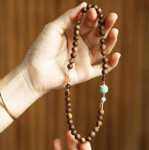 【青山特惠】7mm 39颗 绿棋楠【灵雁】沉香手串 c5 商品图4