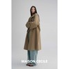 MAISON CECILE 美国匹马棉亚麻肌理感廓形随性单排扣立领风衣 商品缩略图4