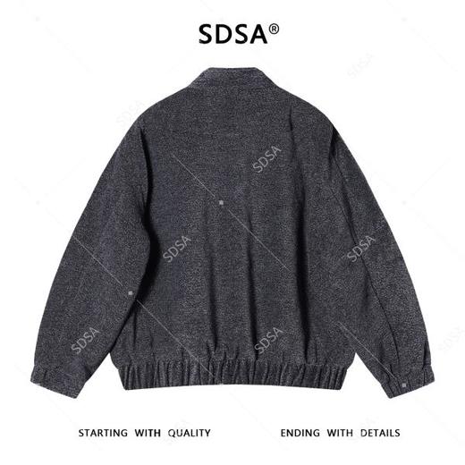 987SDSA男士秋冬新款痞帅男装韩版拉链立领夹克小香风百搭宽松外套 商品图5