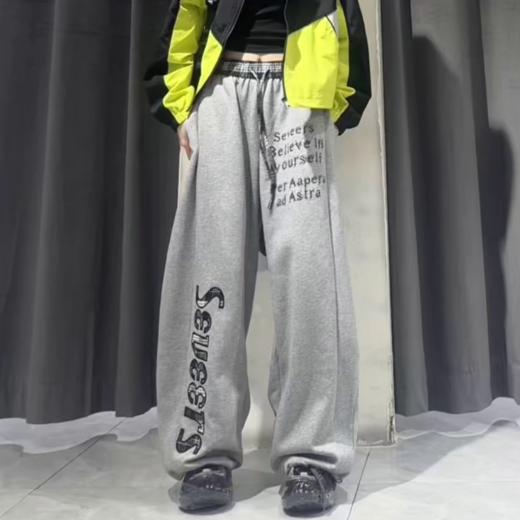 JCS复古格纹拼接字母阔腿裤50921 秋季 079213215266 商品图0