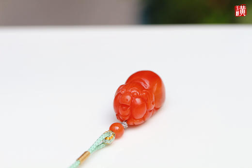 保山南红【福猪】吊坠 商品图0