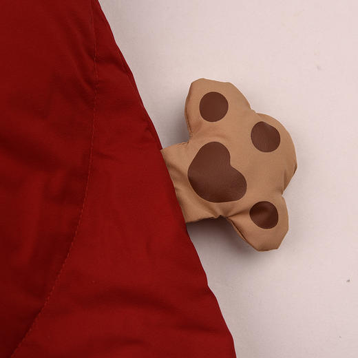 棉果果冬季新品男童女童红色涤丝纺羽绒保暖加厚三防面料羽绒爬衣羽绒连体衣M512722925612 商品图3