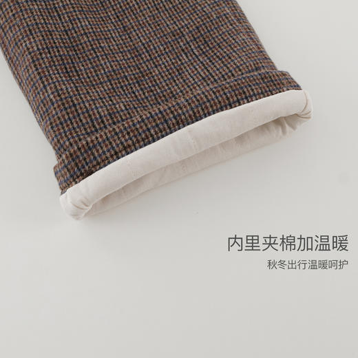 【绵羊毛】马克珍妮女童千鸟格薄呢夹棉阔腿裤2025年装新款551667 商品图4