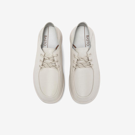 【云粉节】BF楼百思图2026春季新款牛皮厚底乐福鞋皮鞋女深口单鞋E2162AM6吊牌价759.现价469 商品图3