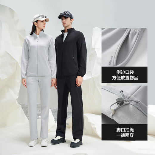 素湃Supield云感热力绒卫裤男女秋居家吸湿排汗直筒休闲裤保暖裤 商品图3