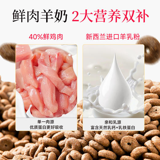 【羊奶鲜肉幼猫粮】宽福 添加全脂羊奶粉和鱼油 鲜肉酶解更适合幼猫 益生菌和益生元呵护肠道 增强免疫力激发骨骼成长 商品图1