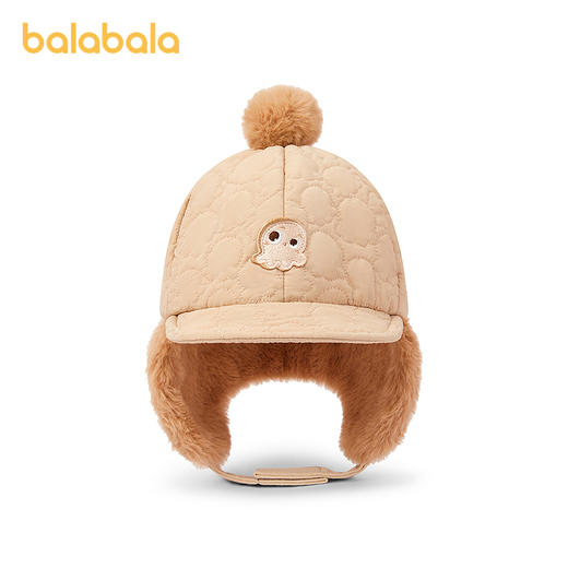 【商场同款】巴拉巴拉婴童帽子宝宝护耳帽保暖小章鱼刺绣时尚清新 商品图4