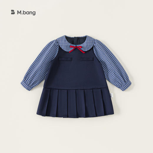宥宝童装秋季连衣裙 潮流洋气学院风连衣裙 商品图5