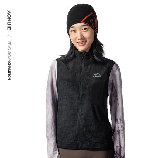 奥尼捷P绒马甲户外轻暖马甲防风保暖透气拼接耐磨易打理运动保暖马甲F5240 商品图6