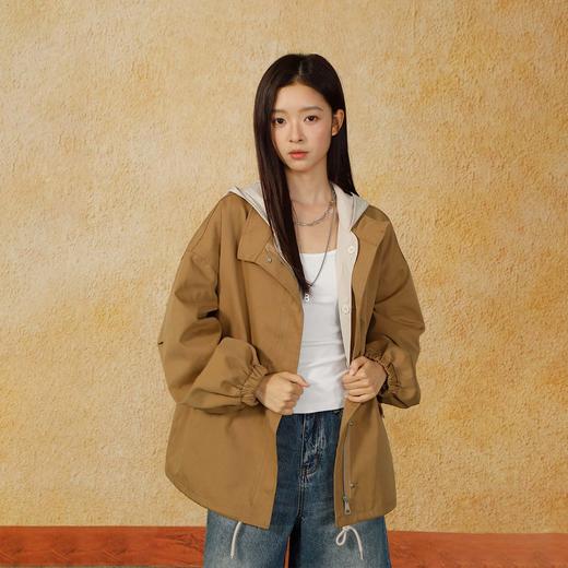 设计感连帽可拆卸风衣外套-纪念日百货门店同款166094334 商品图0
