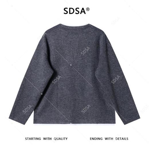 958SDSA男士秋冬新款痞帅男装韩版撞色半纽扣圆领假两件卫衣百搭时尚 商品图5