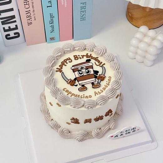 山海经Cappuccino Assassino卡布奇诺忍者手绘卡通蛋糕-低糖处理无添加 商品图2