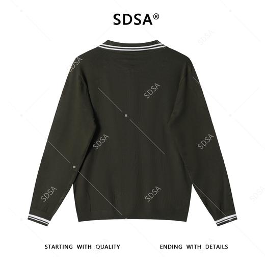 51132SDSA男士秋冬新款痞帅男装韩版撞色纽花半拉链翻领针织毛衣百搭 商品图5