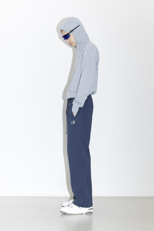 吃茶去chichaqu25经典全棉宽松直筒卡扣长卫裤复古运动休闲百搭 商品图1