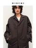 HIDEMI极简西装翻领形经典款风衣 黑色/米白色 商品缩略图3
