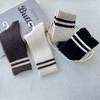 袜子女简约条纹暖绒中筒袜纪念日百货门店同款165593596 商品缩略图4