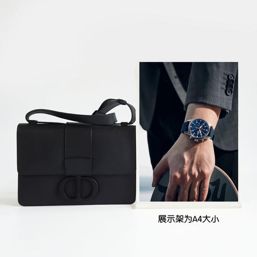 【98新未使用】Dior迪奥中号so black磨砂黑蒙田30单肩包300925TB17 现售价：8700 商品图9