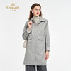 乔万尼2025秋新品通勤挺括有型H型宽松中长款风衣ED3A269 商品缩略图1