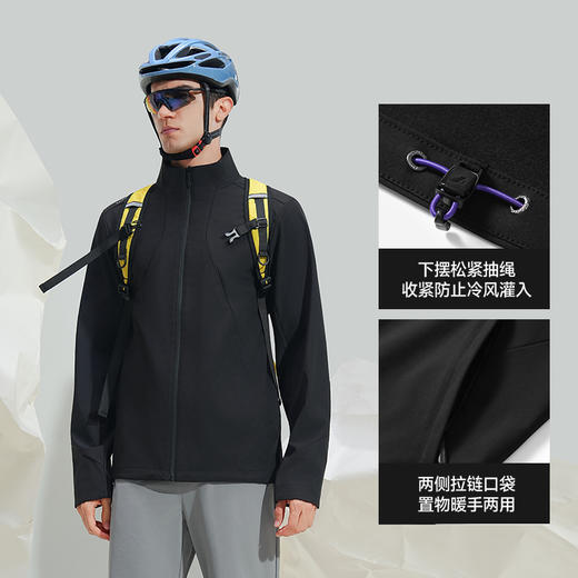 素湃Supield防风防雨立领软壳衣男户外高弹力耐磨秋季夹克外套男 商品图3