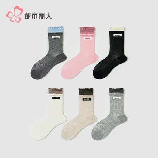 都市丽人袜子女士袜子精梳棉女袜子女长筒袜LCHEE2 商品图0