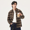gxg.jeans男装 咖色格纹美式复古宽松长袖衬衫外套男 25年秋热卖 商品缩略图1
