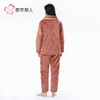 都市丽人睡衣法兰绒夹棉女士家居服长袖长裤加厚夹棉套装LHH0C1 商品缩略图3