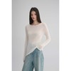 MAISON CECILE 两色|桑蚕丝羊绒亲肤软糯一字领修身针织打底衫 商品缩略图0