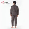 都市丽人睡衣法兰绒烂花男士家居服长袖长裤加厚夹棉套装FHH1E3 商品缩略图3