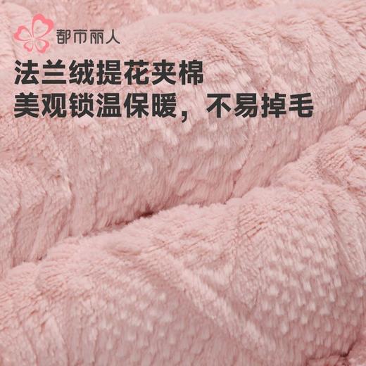 都市丽人睡衣男童女童法兰绒夹棉家居服长袖长裤童装中厚JHH1F5 商品图5