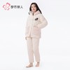 都市丽人烂花绒夹棉睡衣女士家居服长袖长裤加厚夹棉套装LHH1N2 商品缩略图2