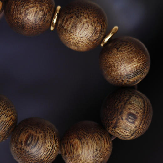 【青山特惠】12mm 14颗 绿棋楠【执夏】沉香手串 c9 商品图6