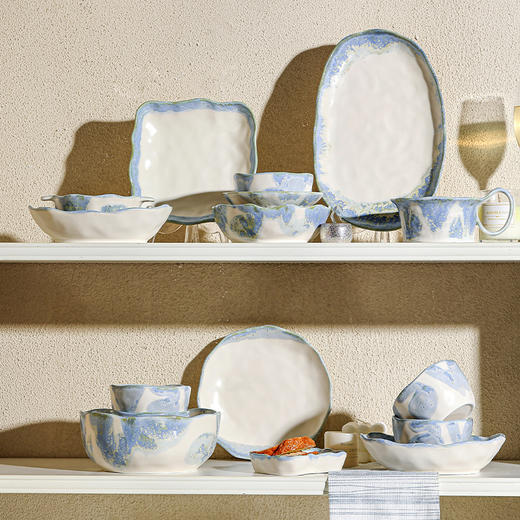 摩登主妇冰川系列餐具陶瓷餐具2025新款高颜值窑变工艺器型多样 商品图4