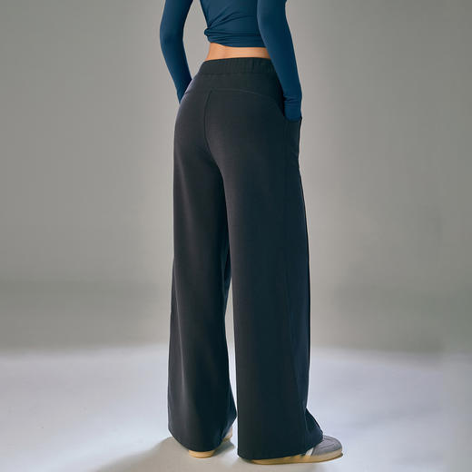 【限时秒】YOGACODE【火树银花系列】热特姆保暖直筒裤女冬季加绒加厚微喇阔腿裤DWL125495 商品图4