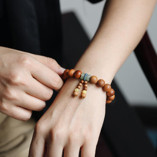 【青山特惠】10mm16颗 黑肉老山檀香原创【桐玲】手串 y39 商品图6