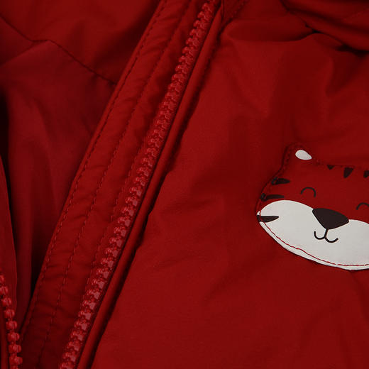 棉果果冬季新品男童女童红色涤丝纺羽绒保暖加厚三防面料羽绒爬衣羽绒连体衣M502722925613 商品图3